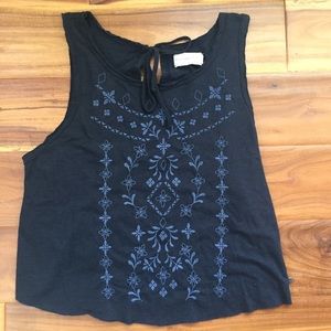 Abercrombie and Fitch Navy Crop Top